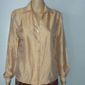 Zanella v-neck 100%silk